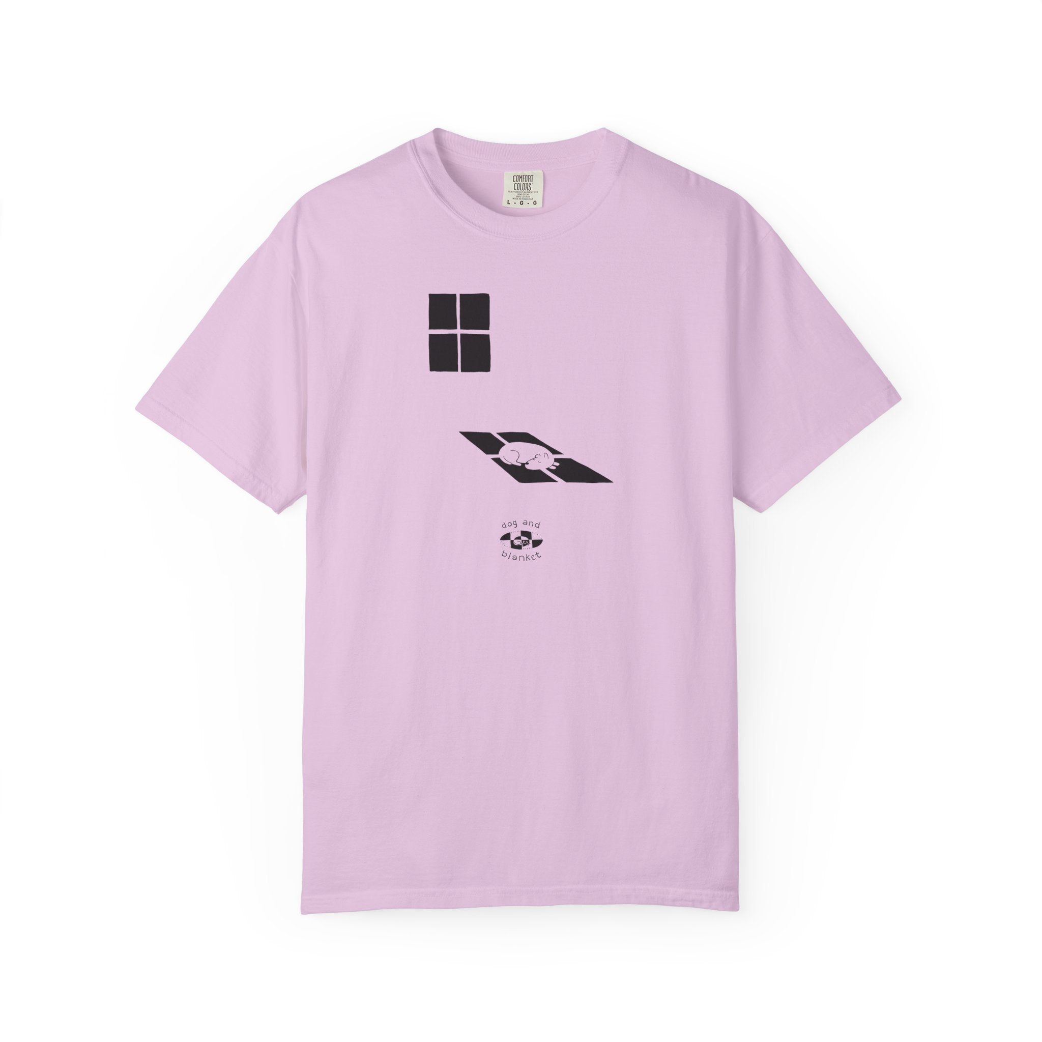 'Sun Spot' Cotton Tee - Black Print