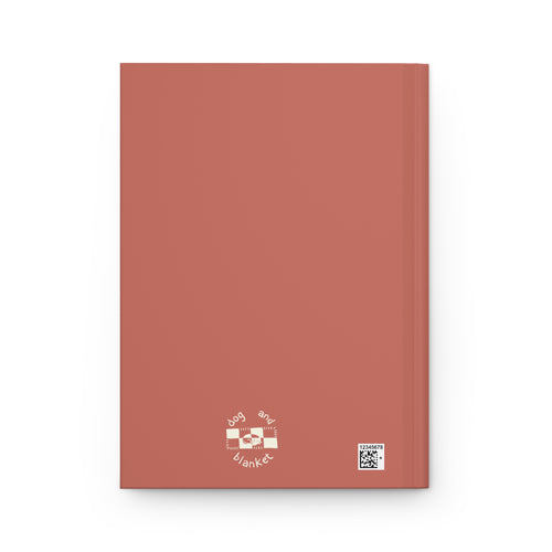 'Dreams of Bed' Red Matte Hardcover Journal - Light Print