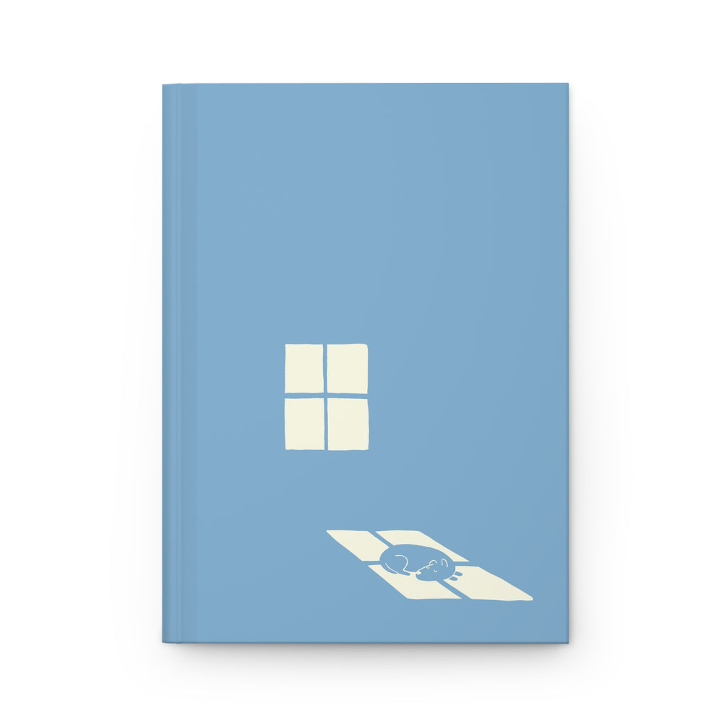 'Sun Spot' Blue Matte Hardcover Journal - Light Print