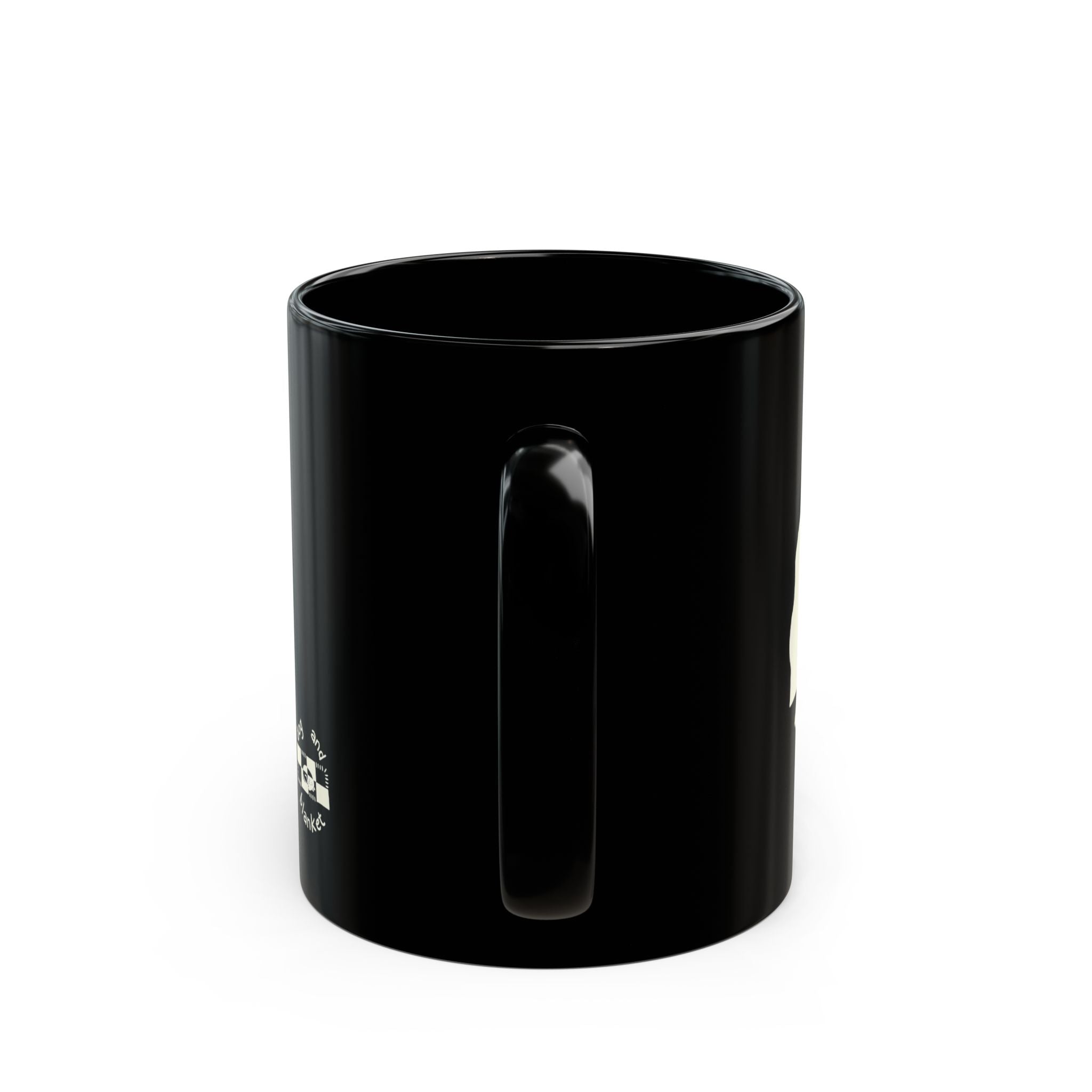 ‘Midnight Snack’ Black Mug - Light Print