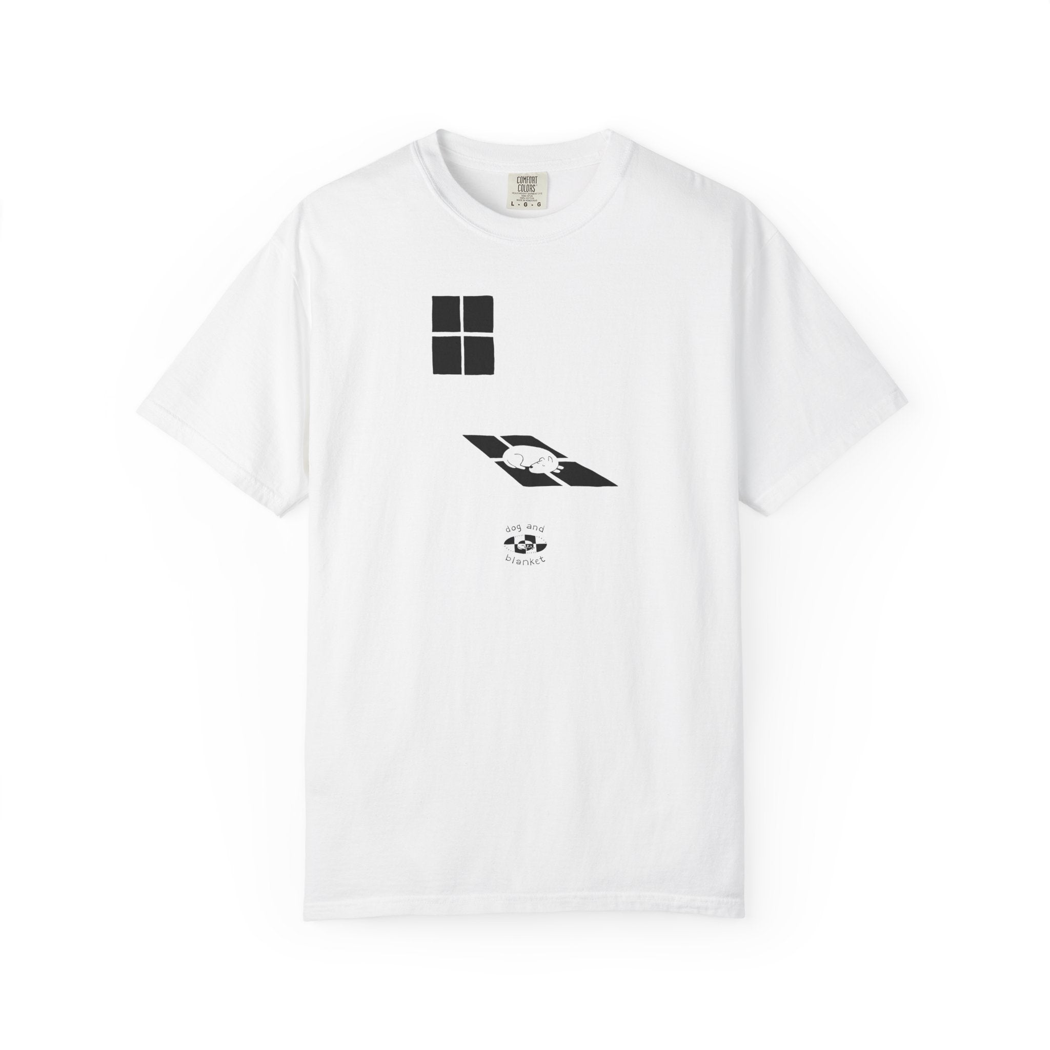 'Sun Spot' Cotton Tee - Black Print