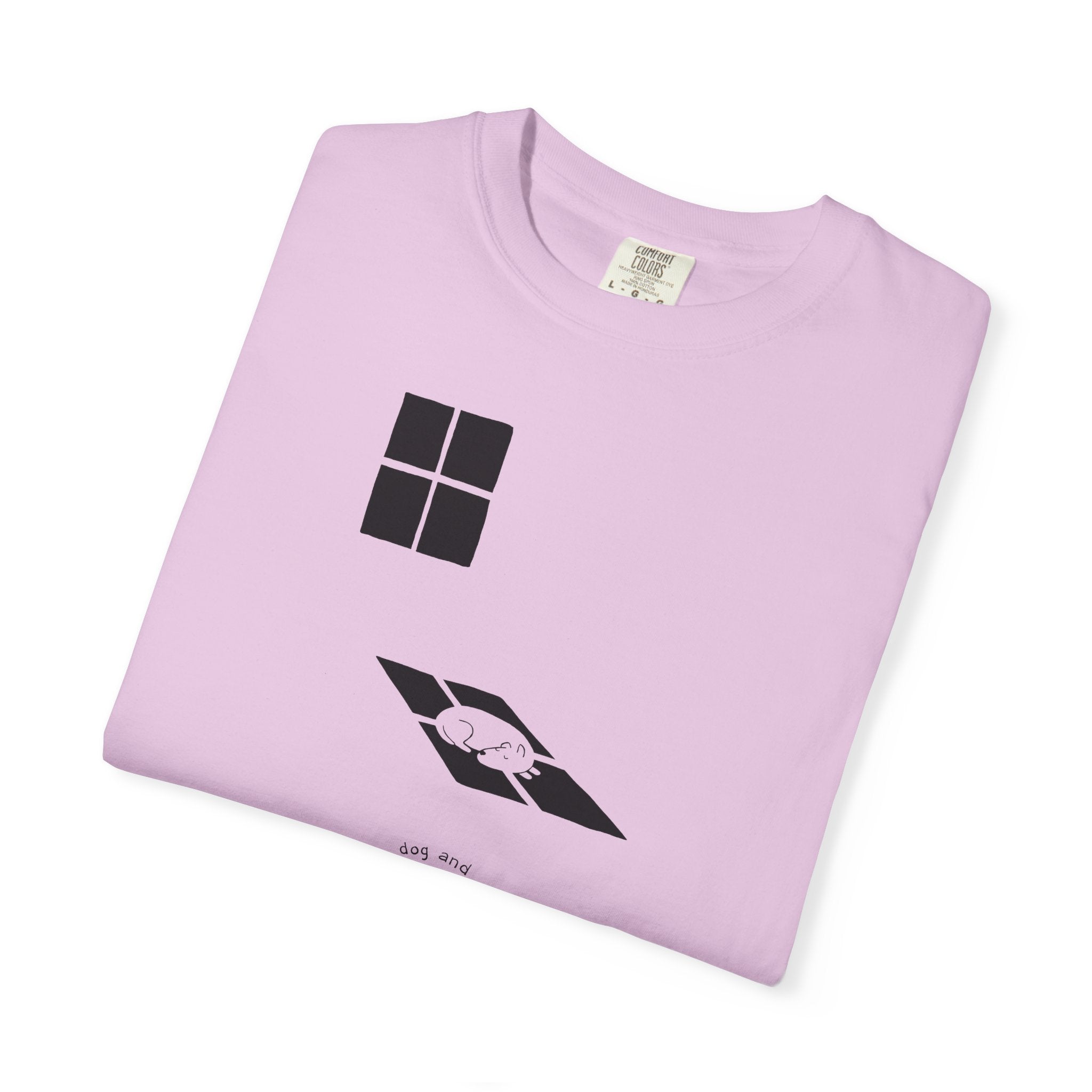 'Sun Spot' Cotton Tee - Black Print