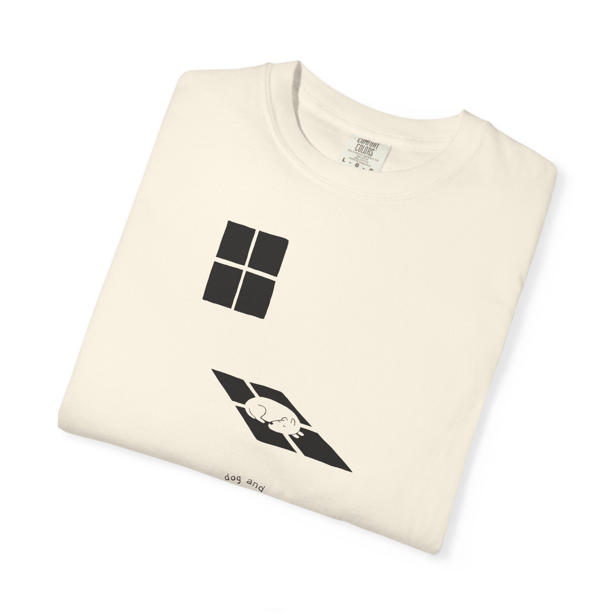 'Sun Spot' Cotton Tee - Black Print