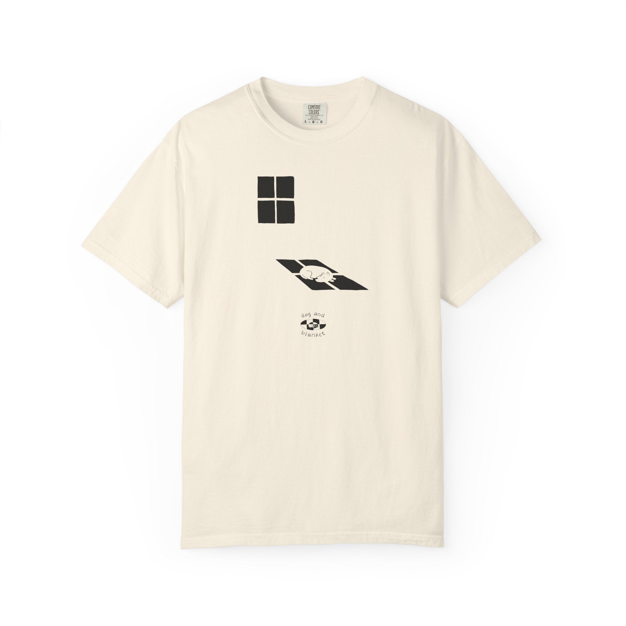 'Sun Spot' Cotton Tee - Black Print