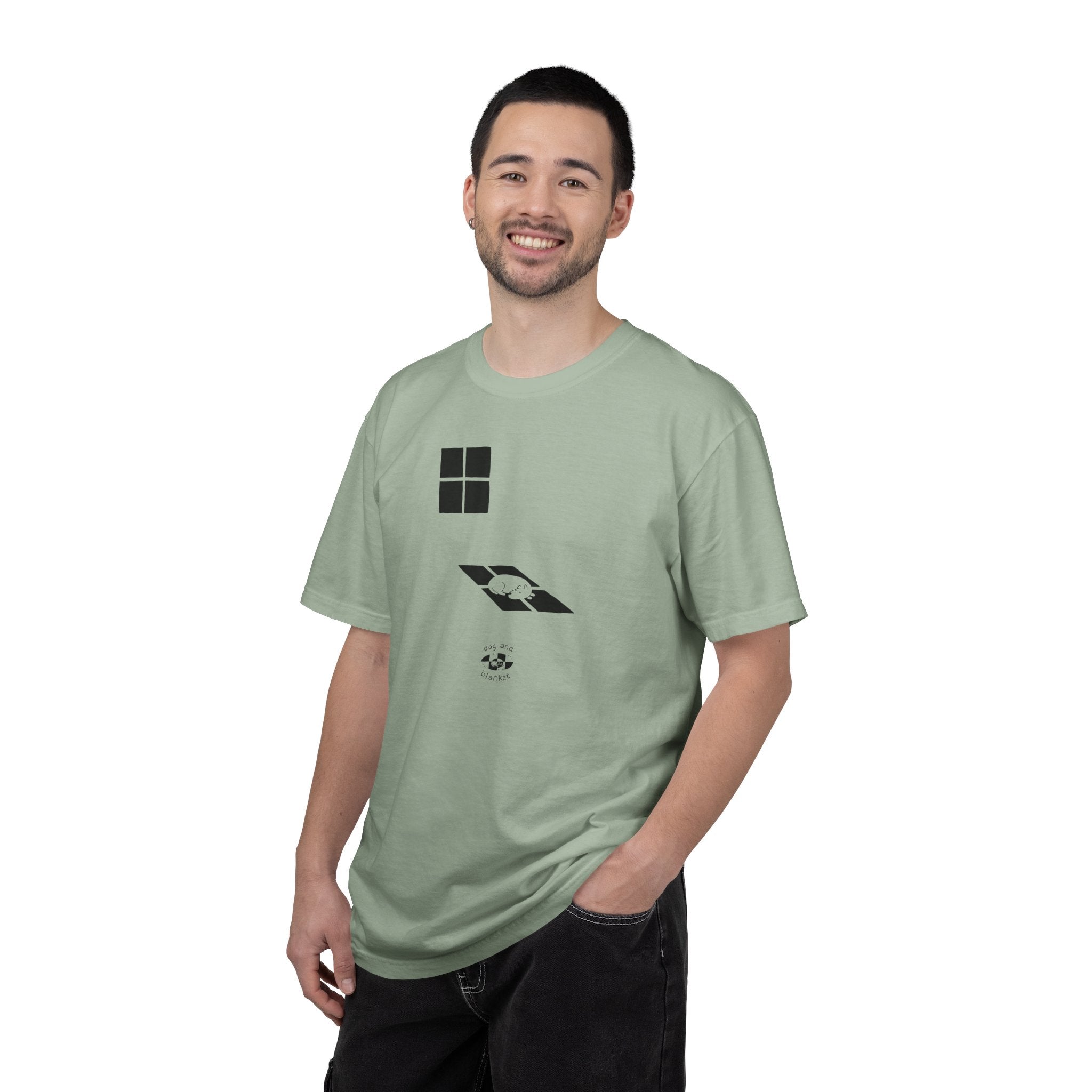 'Sun Spot' Cotton Tee - Black Print