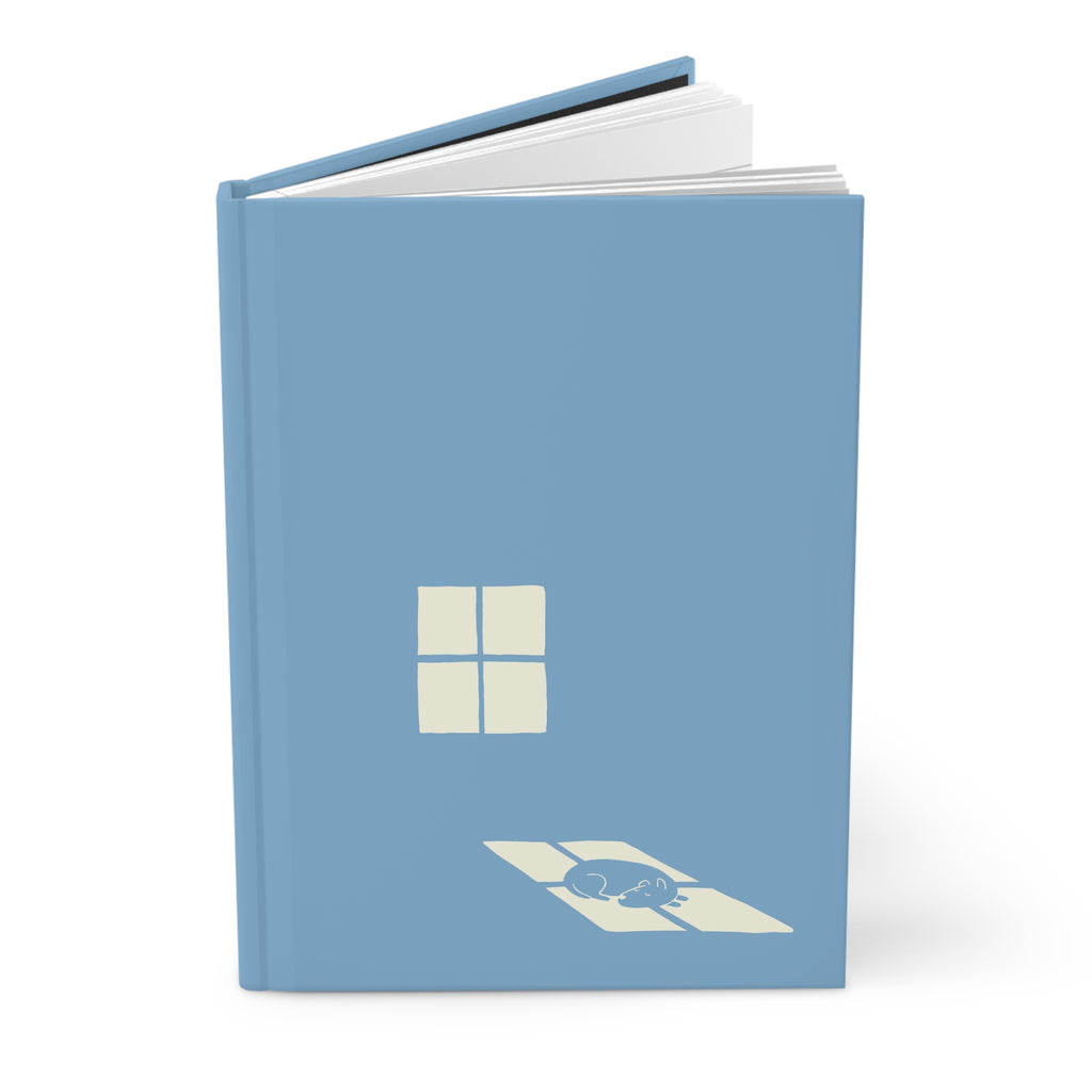 'Sun Spot' Blue Matte Hardcover Journal - Light Print