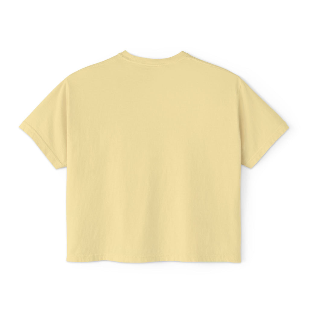 ‘Looking Up’ Boxy Tee - Black Print