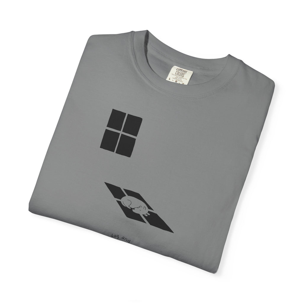 'Sun Spot' Cotton Tee - Black Print