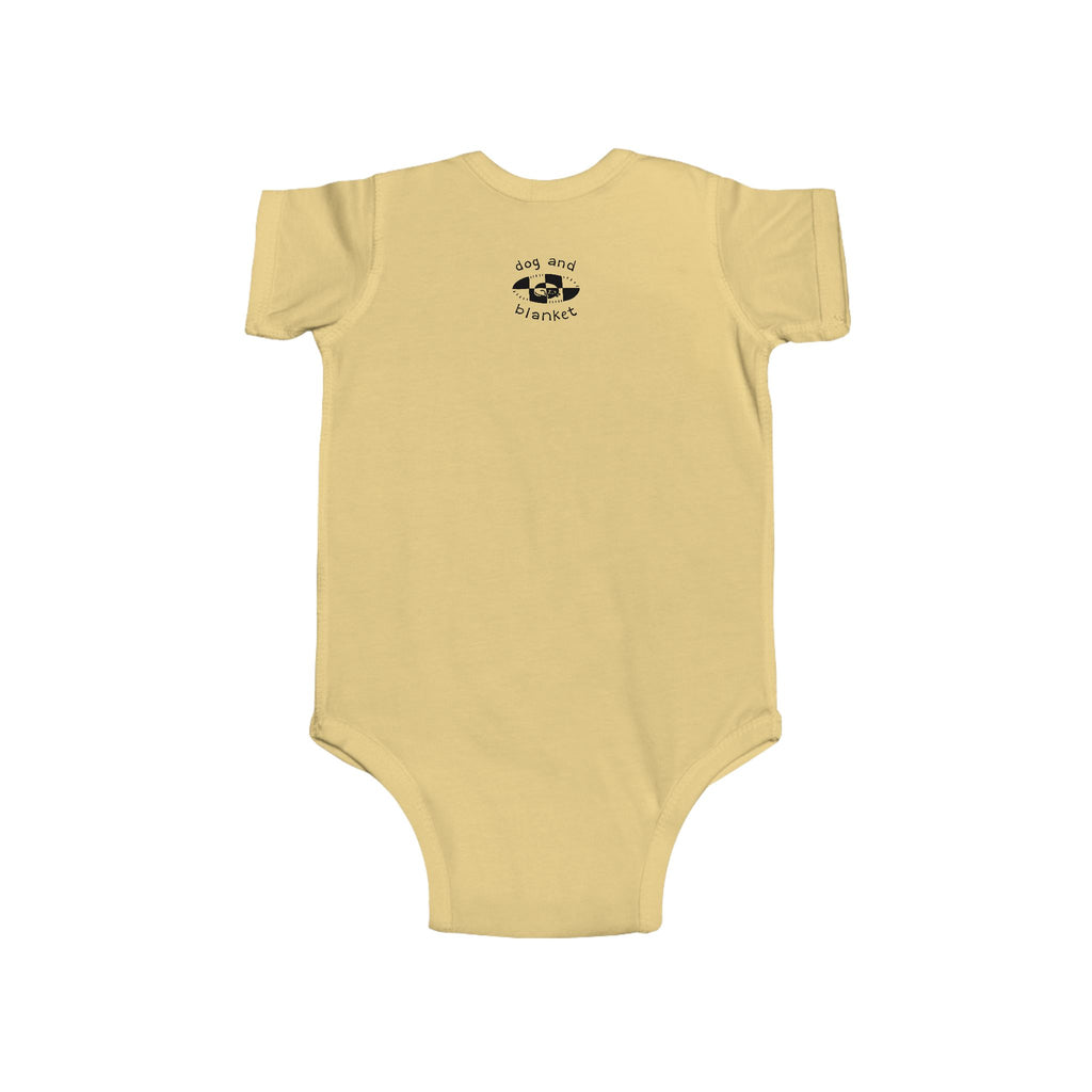 'Born to Be Swaddled' Baby Onesie - Black Print
