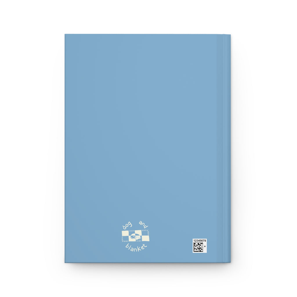'Sun Spot' Blue Matte Hardcover Journal - Light Print