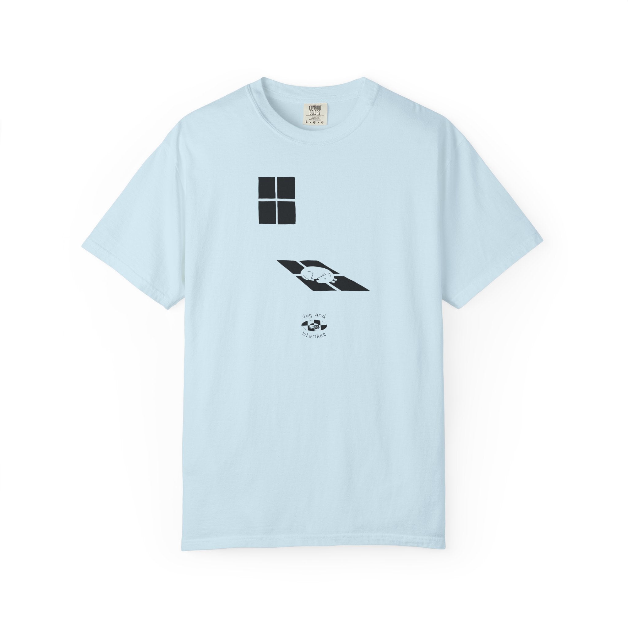 'Sun Spot' Cotton Tee - Black Print