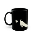 ‘Toot and Blanket’ Black Mug - Light Print
