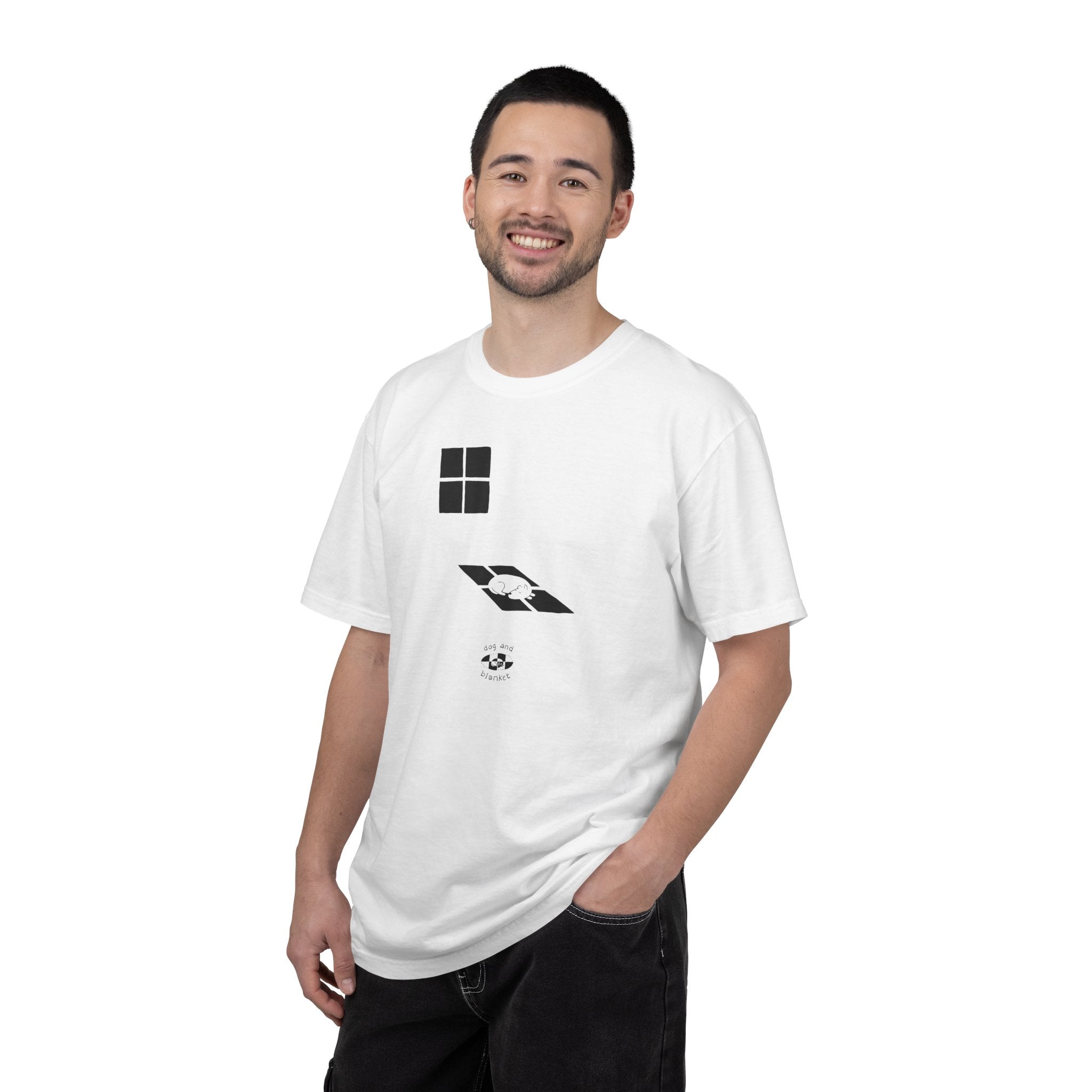 'Sun Spot' Cotton Tee - Black Print