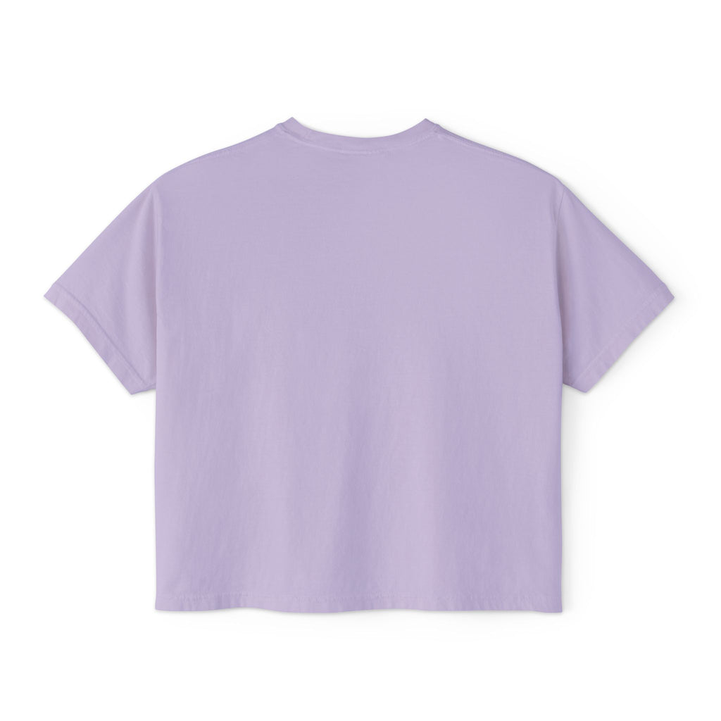 ‘Looking Up’ Boxy Tee - Black Print