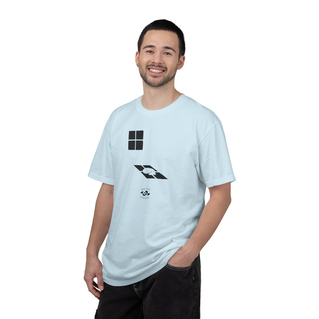 'Sun Spot' Cotton Tee - Black Print