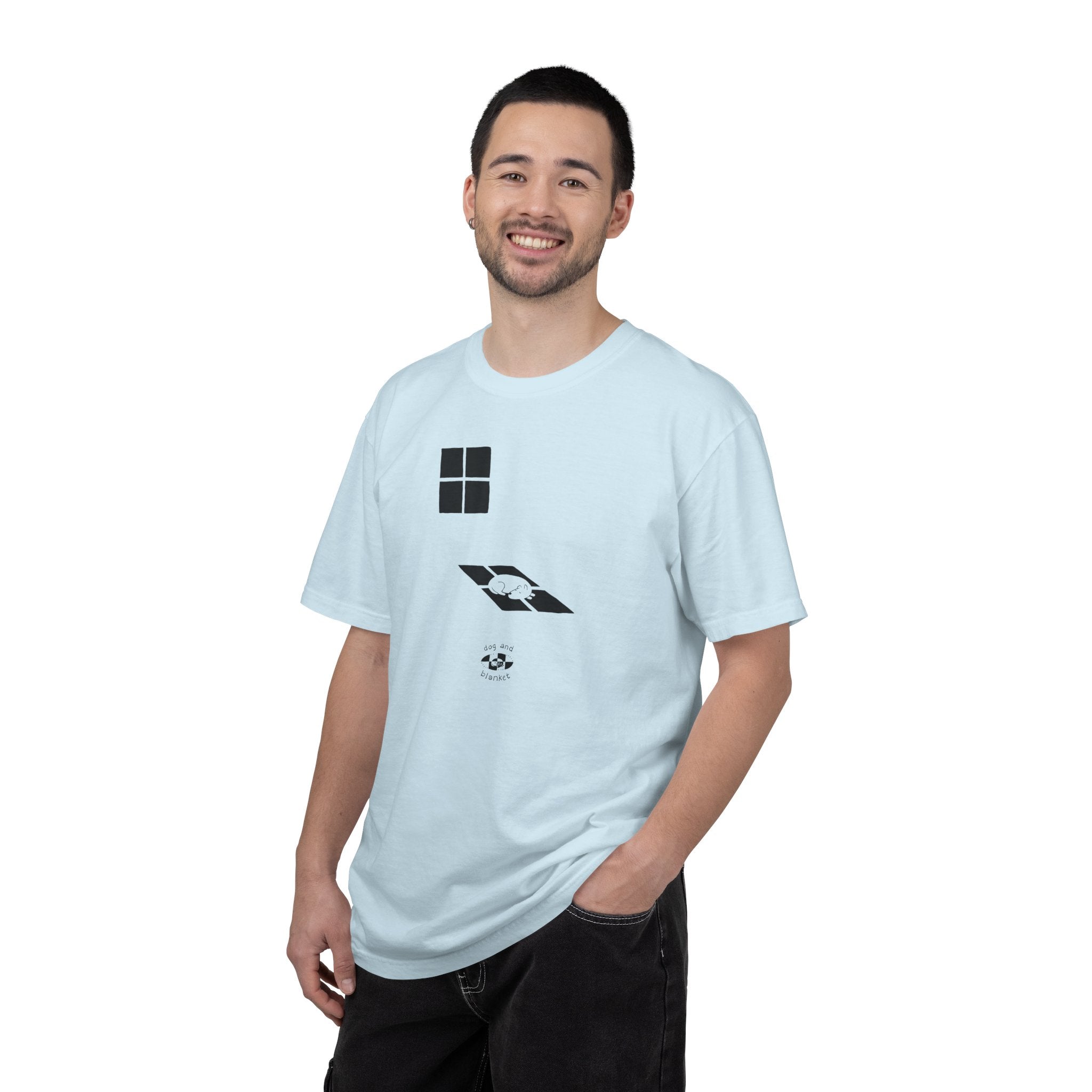 'Sun Spot' Cotton Tee - Black Print