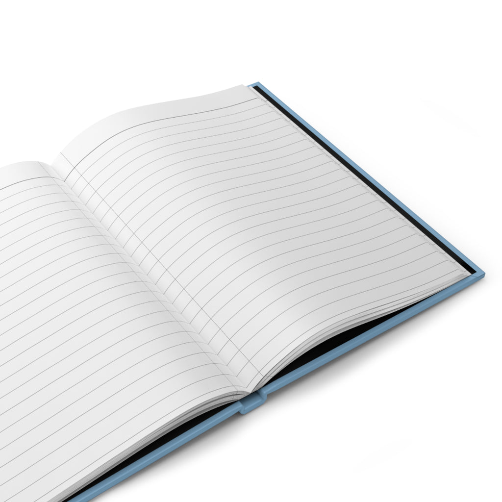 'Sun Spot' Blue Matte Hardcover Journal - Light Print