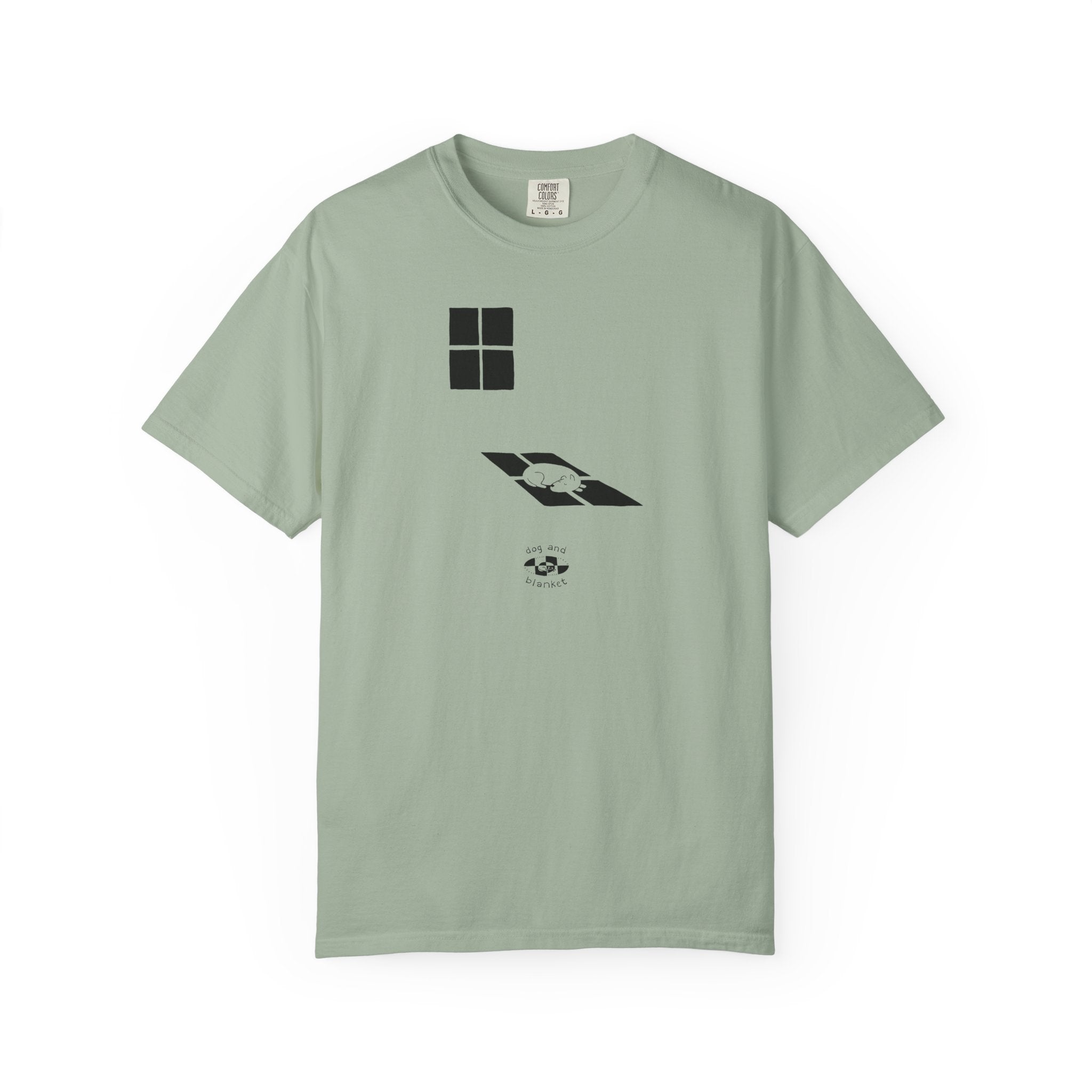 'Sun Spot' Cotton Tee - Black Print