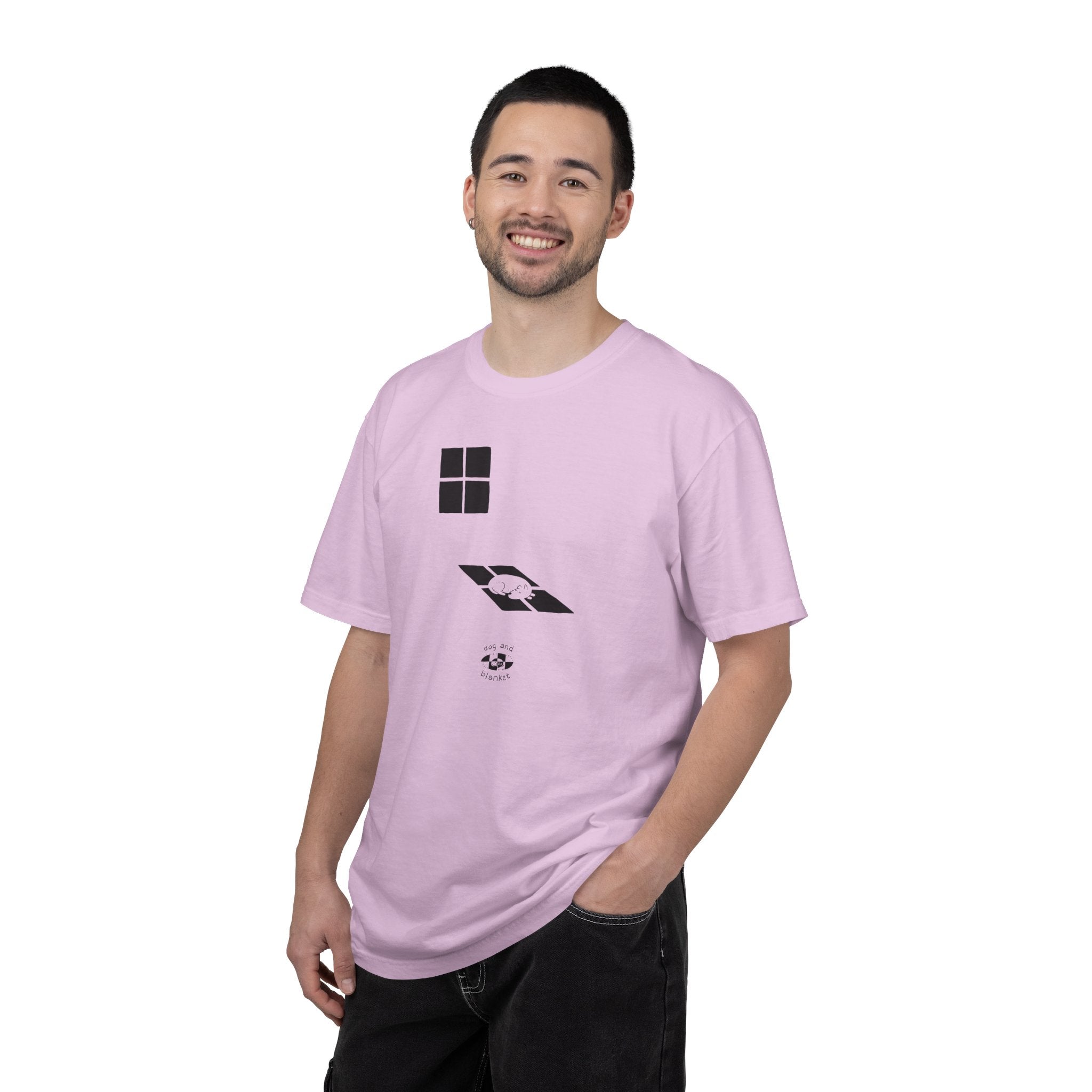 'Sun Spot' Cotton Tee - Black Print