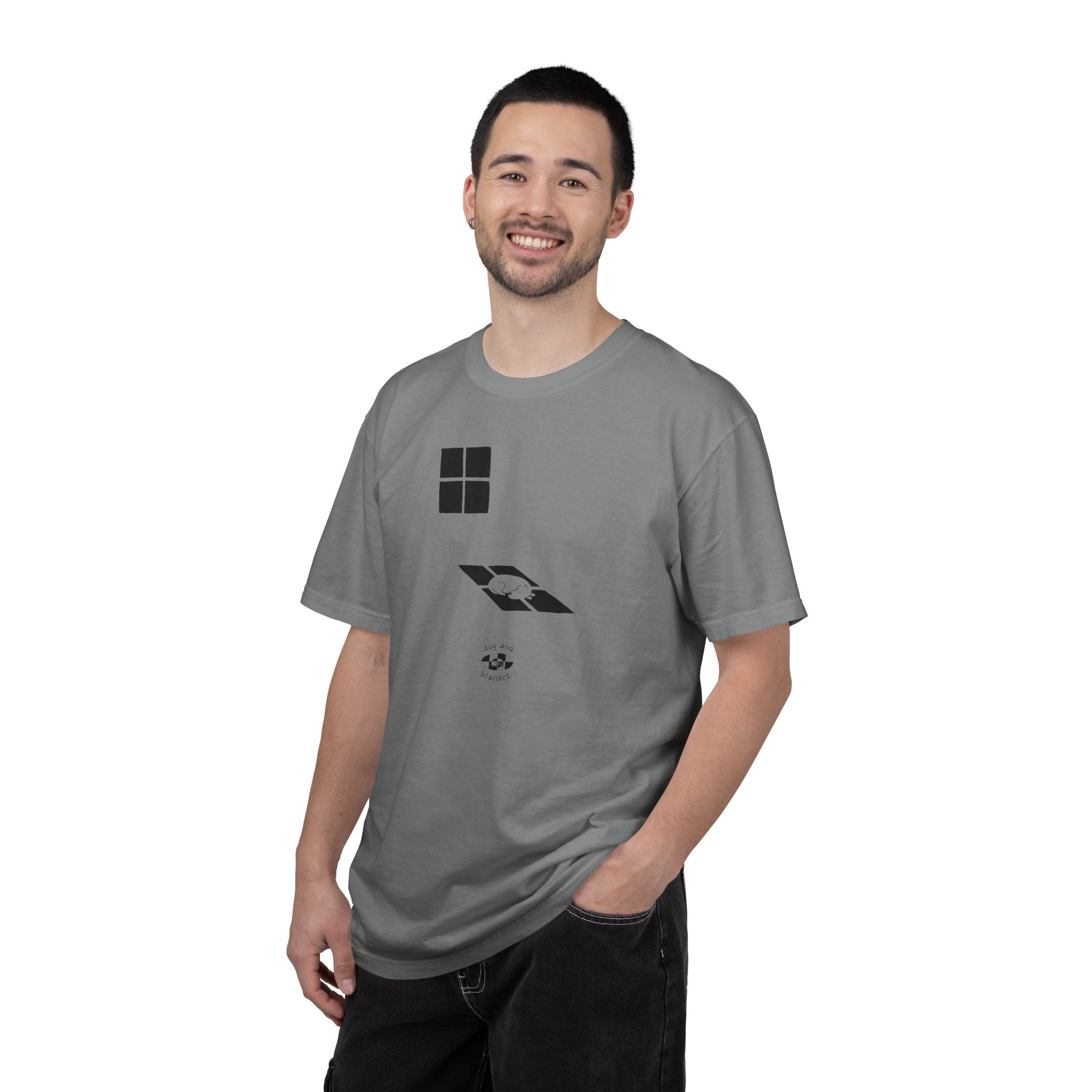'Sun Spot' Cotton Tee - Black Print