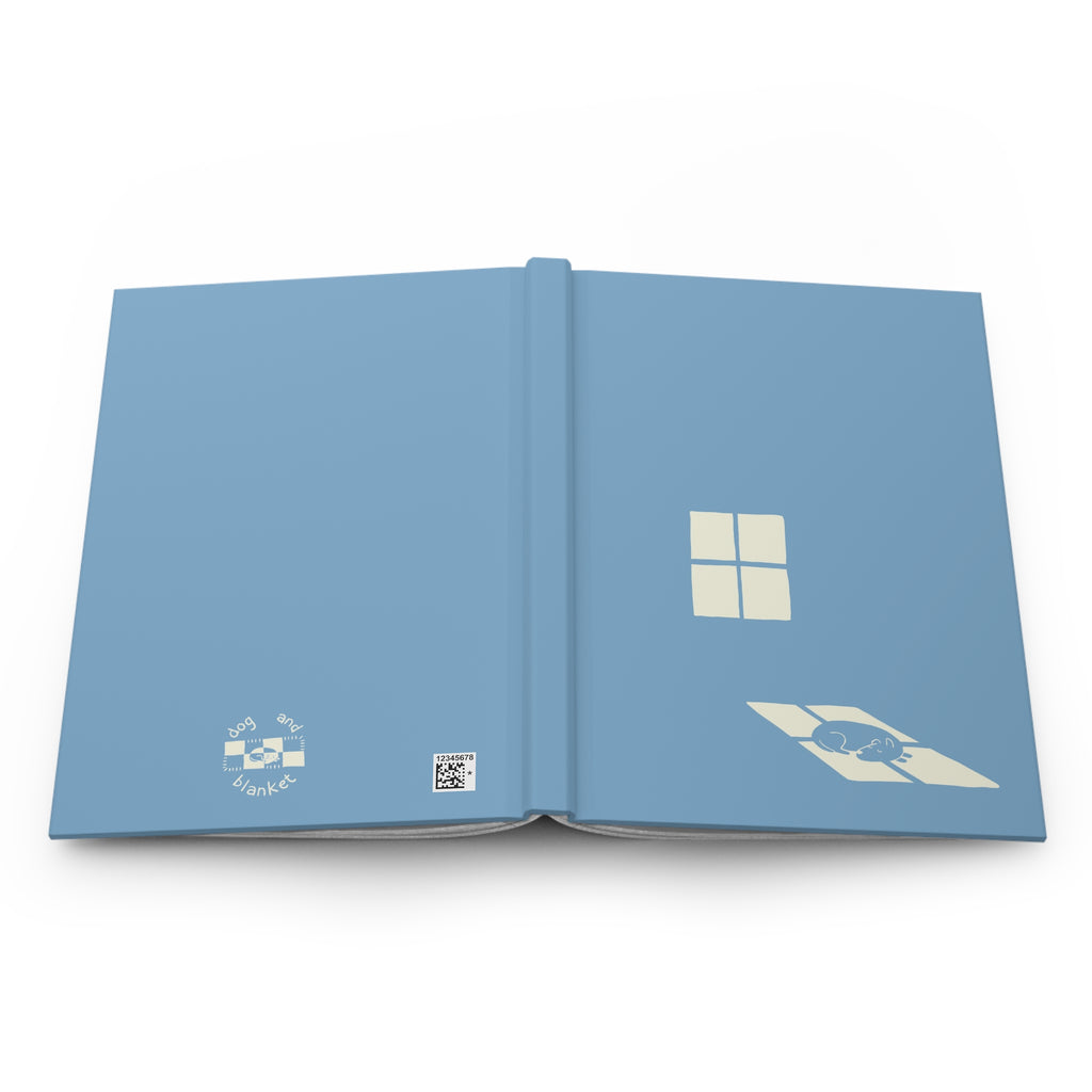 'Sun Spot' Blue Matte Hardcover Journal - Light Print