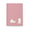'Midnight Snack' Pink Matte Hardcover Journal - Light Print