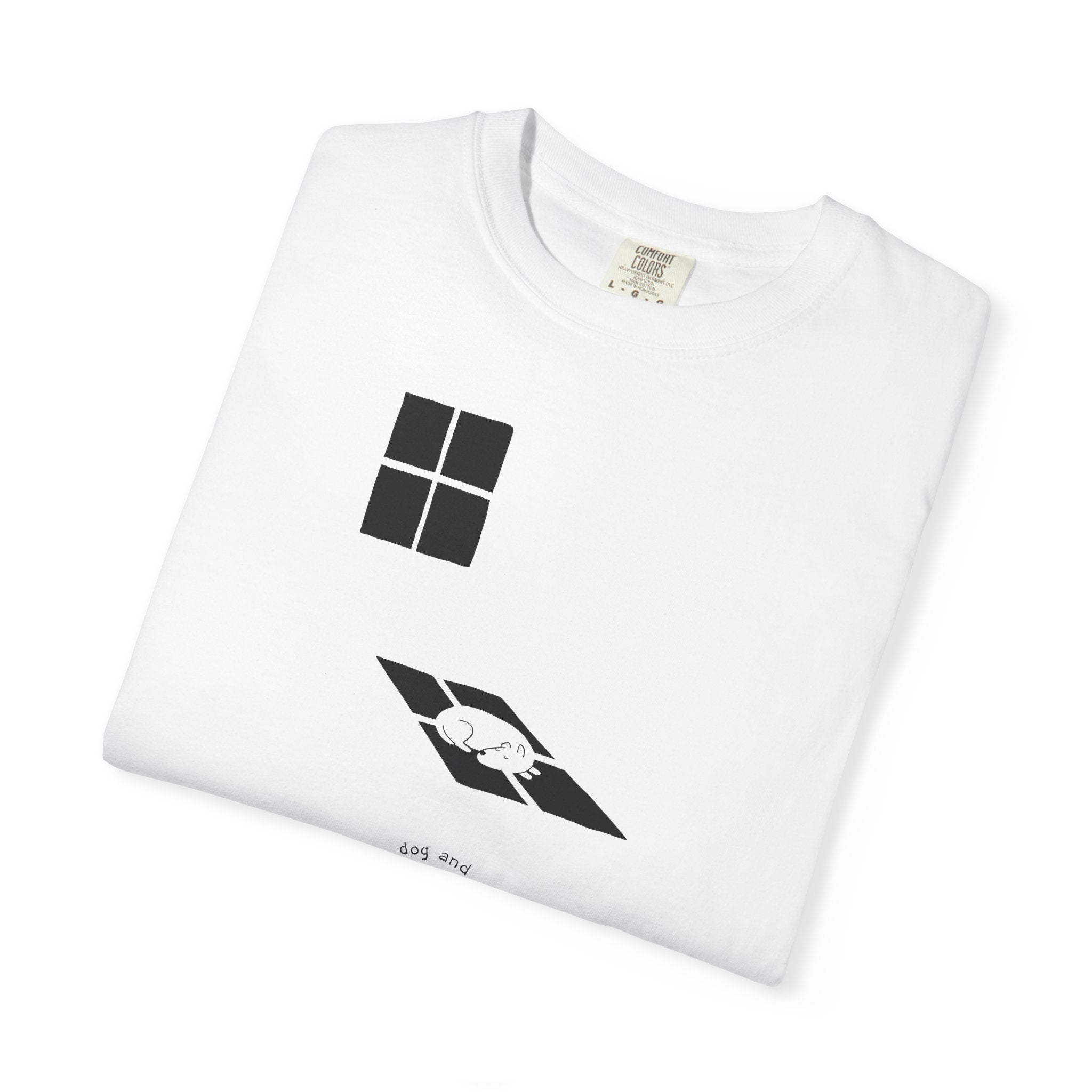 'Sun Spot' Cotton Tee - Black Print