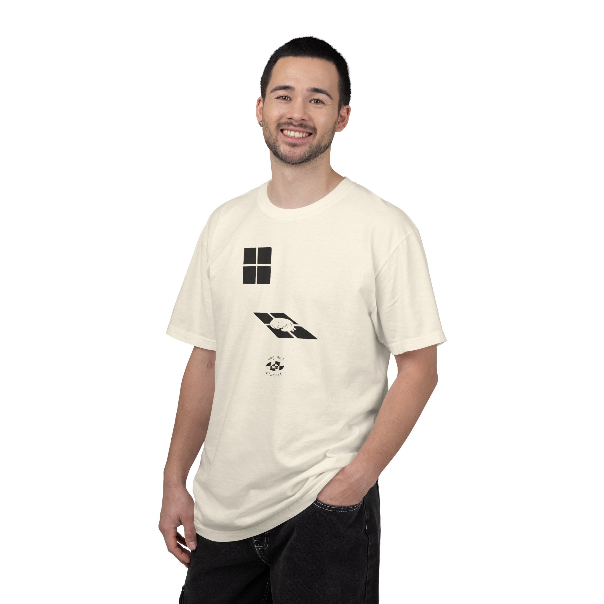 'Sun Spot' Cotton Tee - Black Print