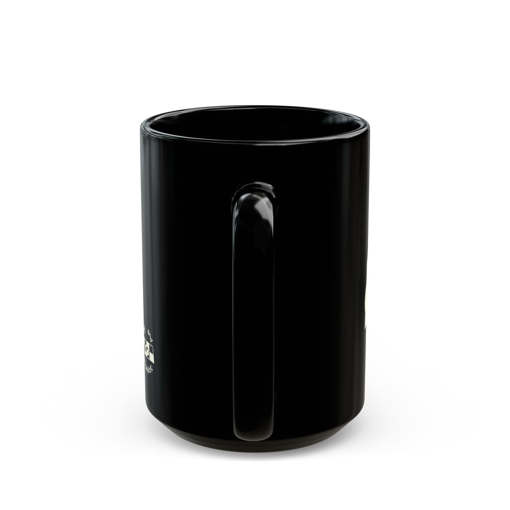 ‘Midnight Snack’ Black Mug - Light Print