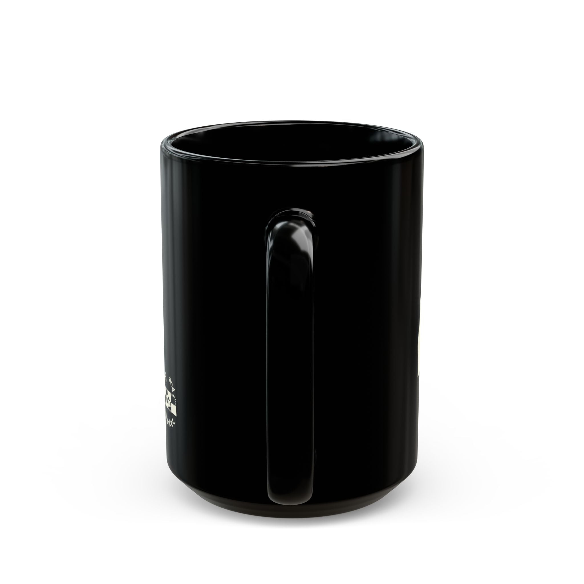 ‘Midnight Snack’ Black Mug - Light Print