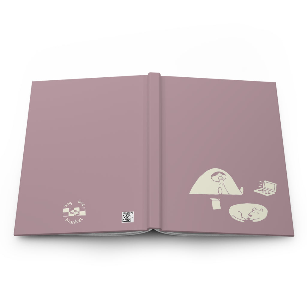 'Show Time' Purple Matte Hardcover Journal - Light Print