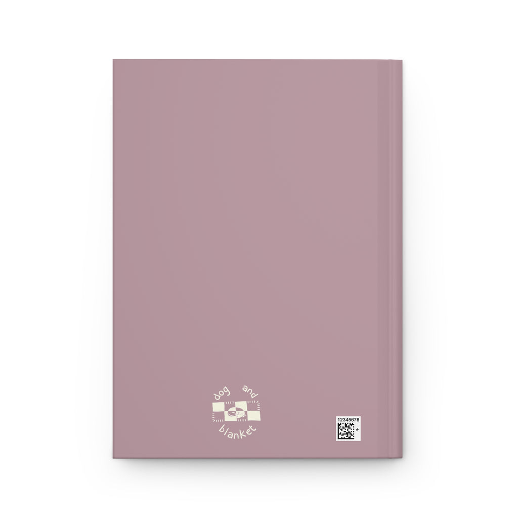 'Show Time' Purple Matte Hardcover Journal - Light Print