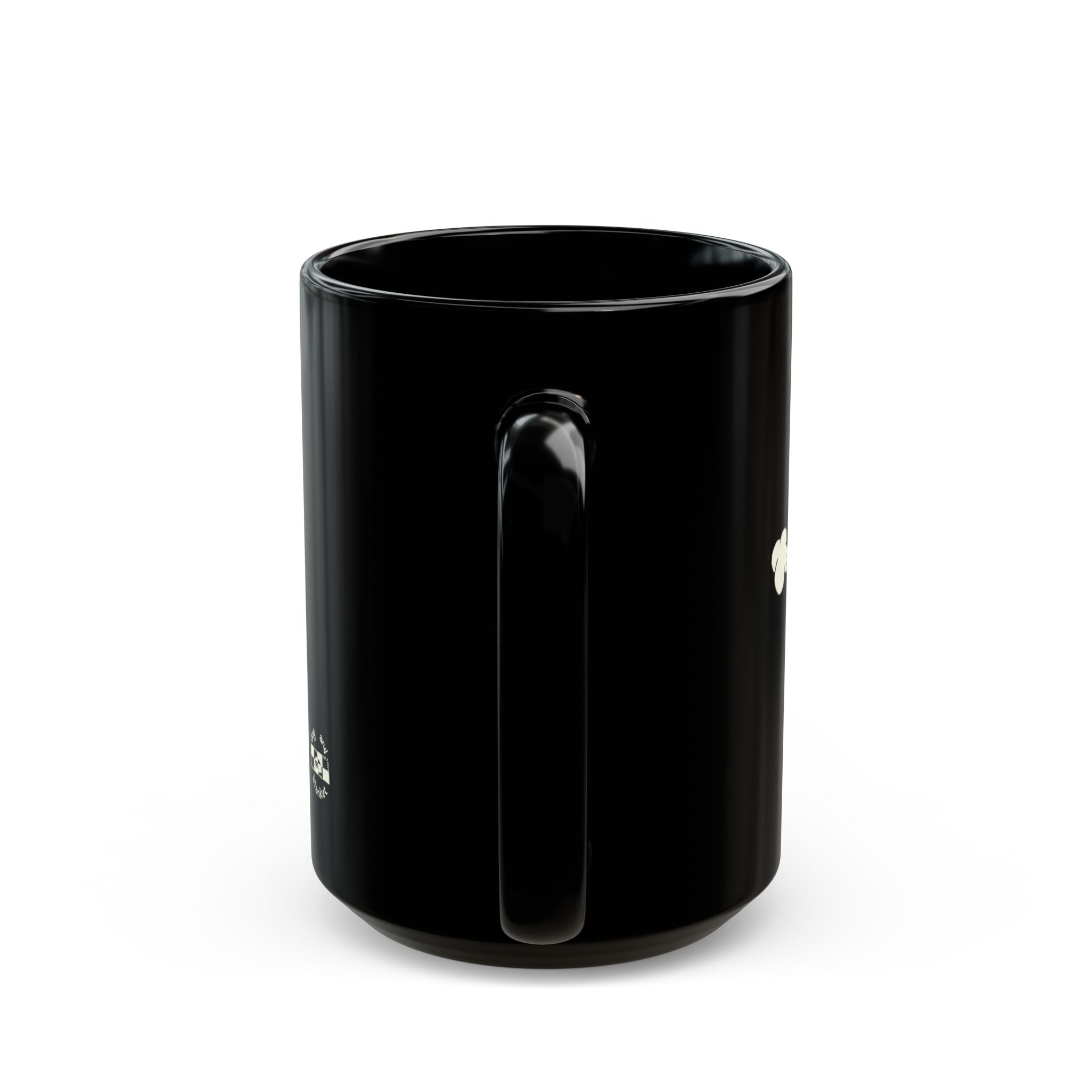 ‘Toot and Blanket’ Black Mug - Light Print
